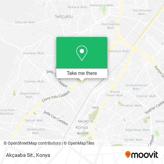 Akçaaba Sit. map