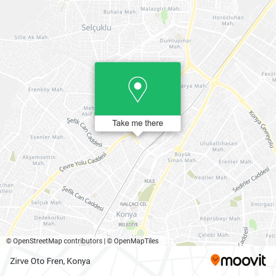 Zirve Oto Fren map