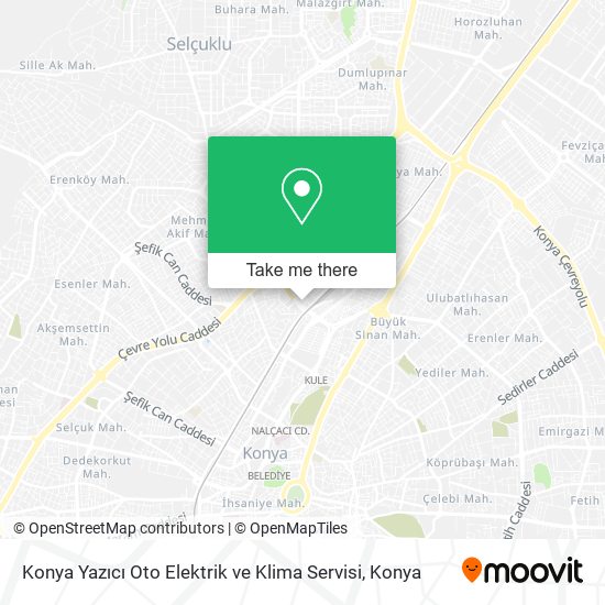 Konya Yazıcı Oto Elektrik ve Klima Servisi map