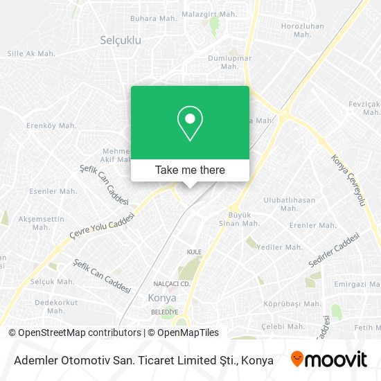 Ademler Otomotiv San. Ticaret Limited Şti. map