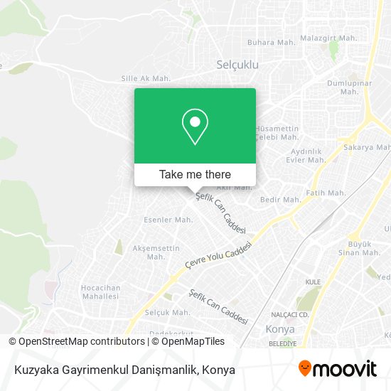 Kuzyaka Gayrimenkul Danişmanlik map
