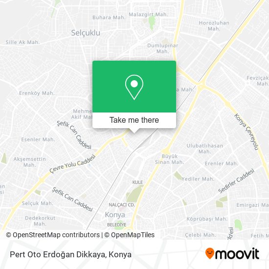 Pert Oto Erdoğan Dikkaya map