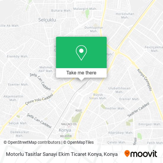 Motorlu Tasitlar Sanayi Ekim Ticaret Konya map