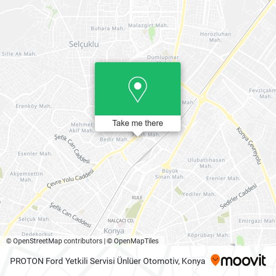 PROTON Ford Yetkili Servisi Ünlüer Otomotiv map