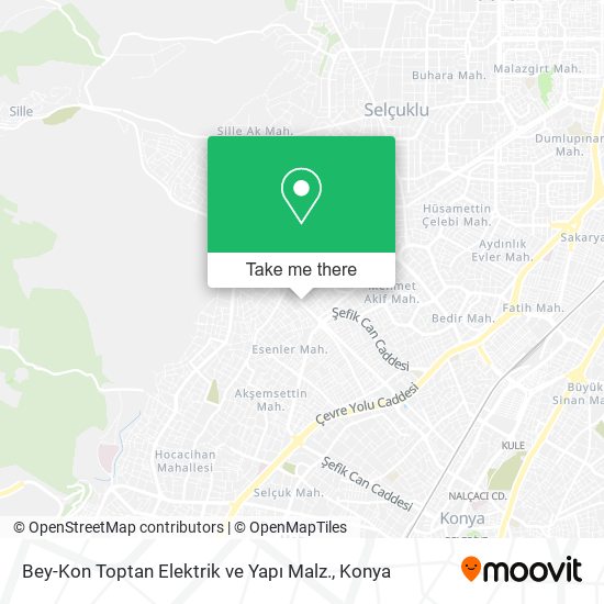 Bey-Kon Toptan Elektrik ve Yapı Malz. map