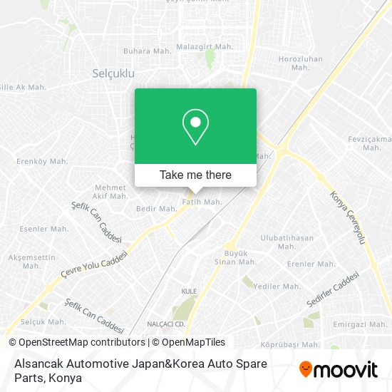 Alsancak Automotive Japan&Korea Auto Spare Parts map