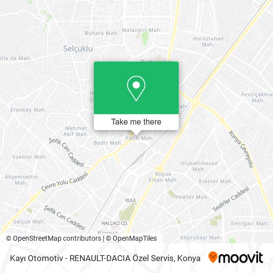 Kayı Otomotiv - RENAULT-DACIA Özel Servis map