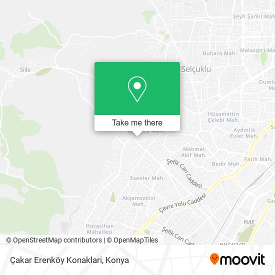 Çakar Erenköy Konaklari map