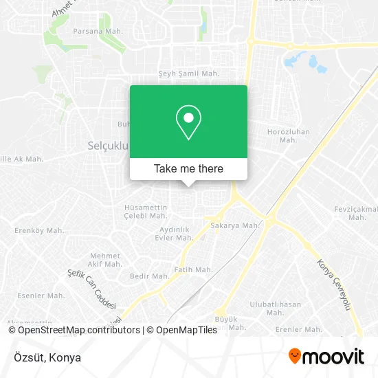 Özsüt map