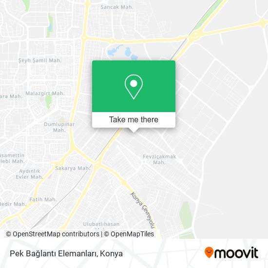 Pek Bağlantı Elemanları map