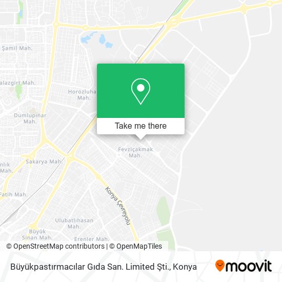 Büyükpastırmacılar Gıda San. Limited Şti. map
