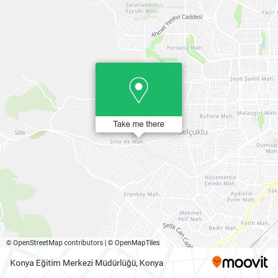 Konya Eğitim Merkezi Müdürlüğü map