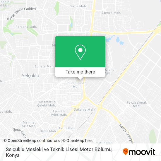 Selçuklu Mesleki ve Teknik Lisesi Motor Bölümü map