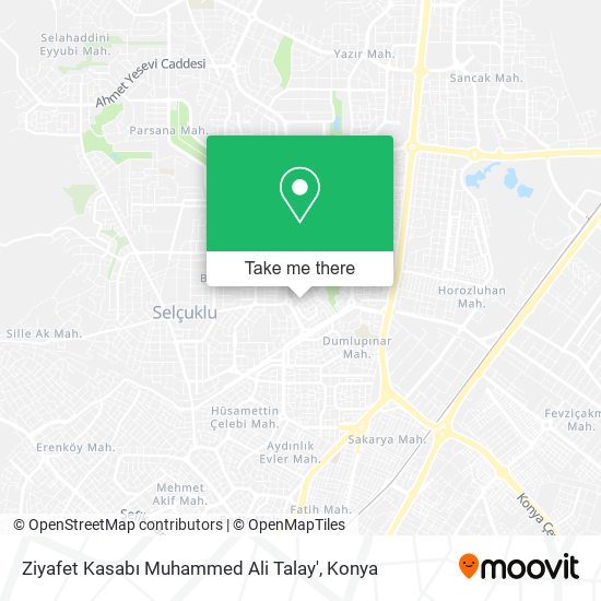 Ziyafet Kasabı Muhammed Ali Talay' map