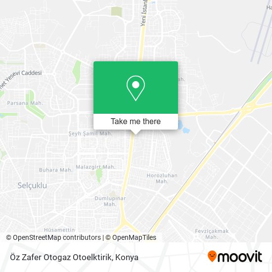 Öz Zafer Otogaz Otoelktirik map