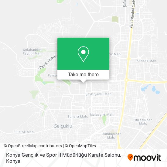 Konya Gençlik ve Spor İl Müdürlüğü Karate Salonu map