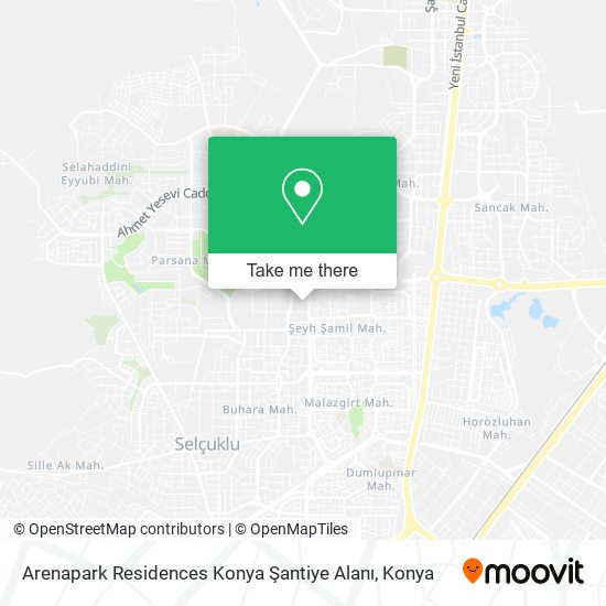 Arenapark Residences Konya Şantiye Alanı map