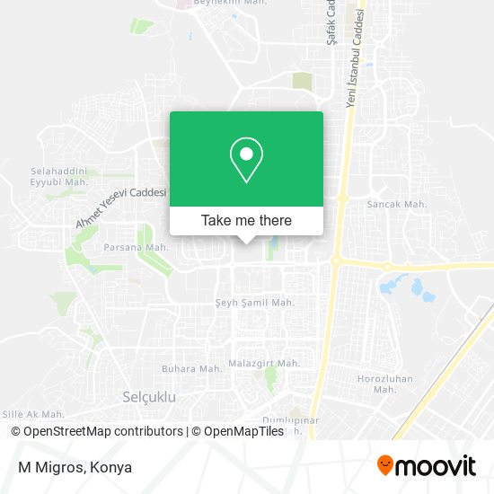 M Migros map