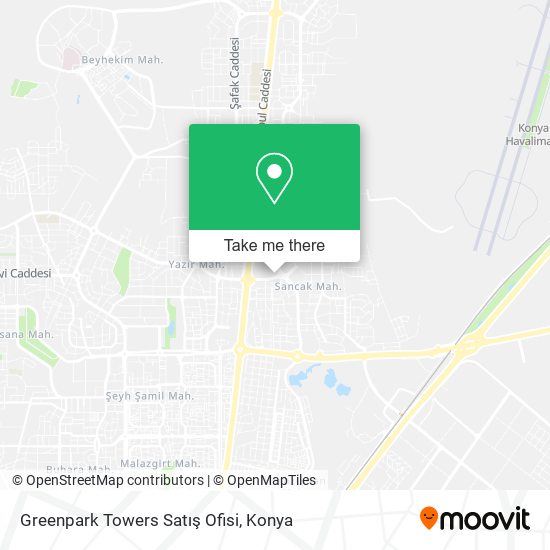 Greenpark Towers Satış Ofisi map
