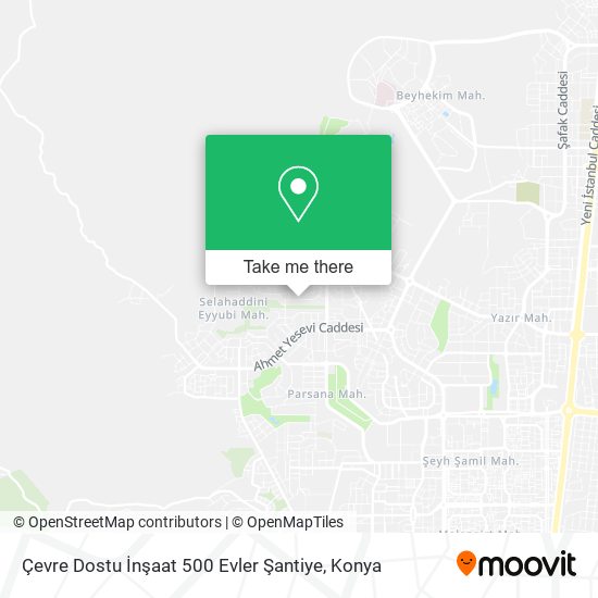 Çevre Dostu İnşaat 500 Evler Şantiye map