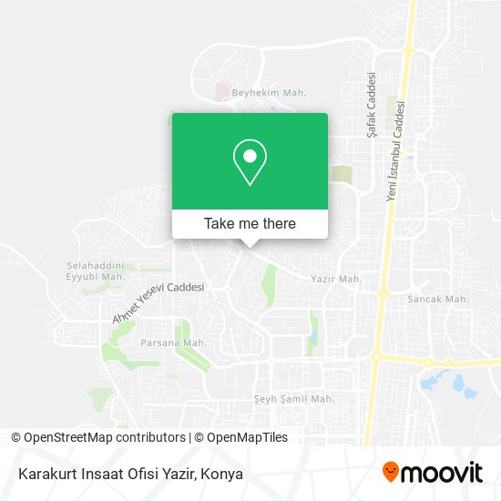 Karakurt Insaat Ofisi Yazir map