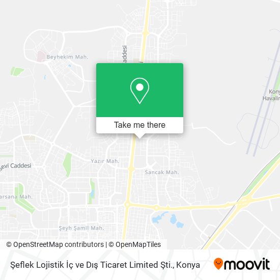Şeflek Lojistik İç ve Dış Ticaret Limited Şti. map