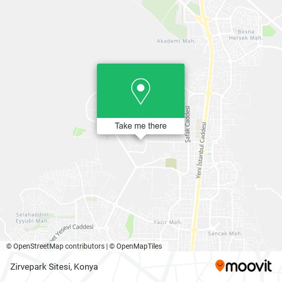 Zirvepark Sitesi map