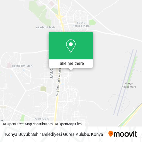Konya Buyuk Sehir Belediyesi Gures Kulübü map