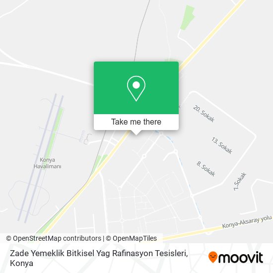 Zade Yemeklik Bitkisel Yag Rafinasyon Tesisleri map