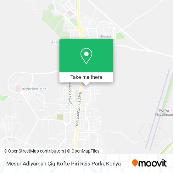 Mesur Adiyaman Çiğ Köfte Piri Reis Parkı map