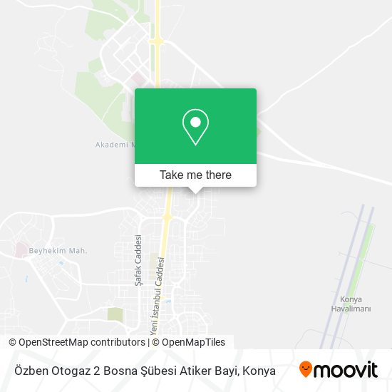 Özben Otogaz 2 Bosna Şübesi Atiker Bayi map