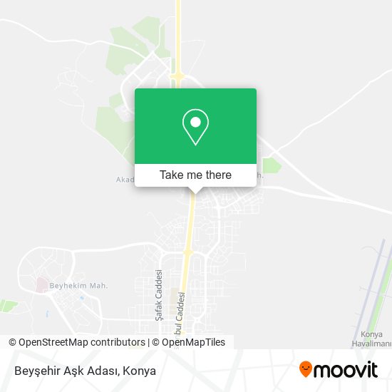 Beyşehir Aşk Adası map