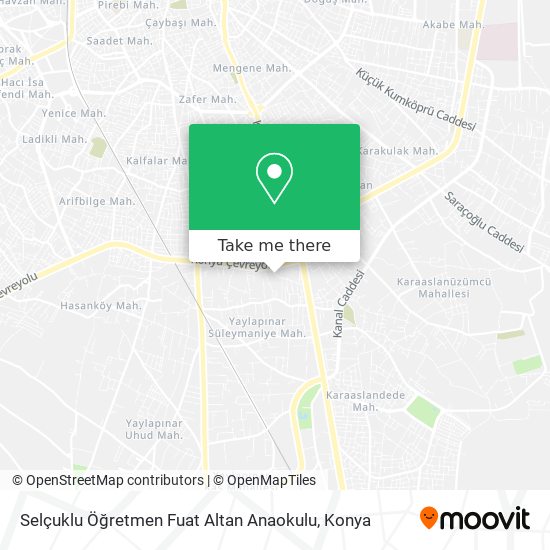 Selçuklu Öğretmen Fuat Altan Anaokulu map