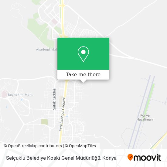 Selçuklu Belediye Koski Genel Müdürlüğü map