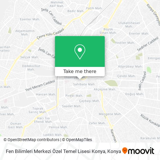 Fen Bilimleri Merkezi Özel Temel Lisesi Konya map