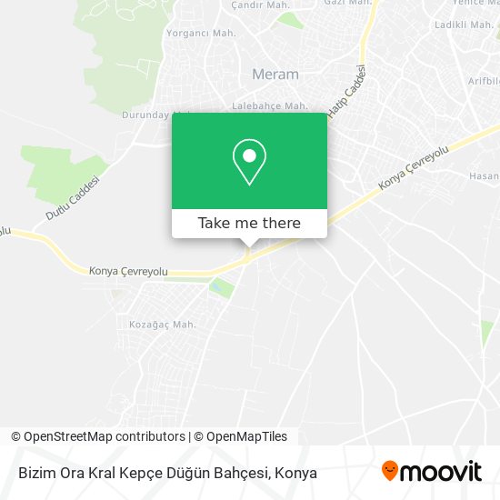 Bizim Ora Kral Kepçe Düğün Bahçesi map