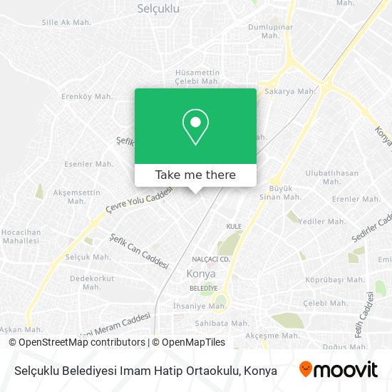 Selçuklu Belediyesi Imam Hatip Ortaokulu map