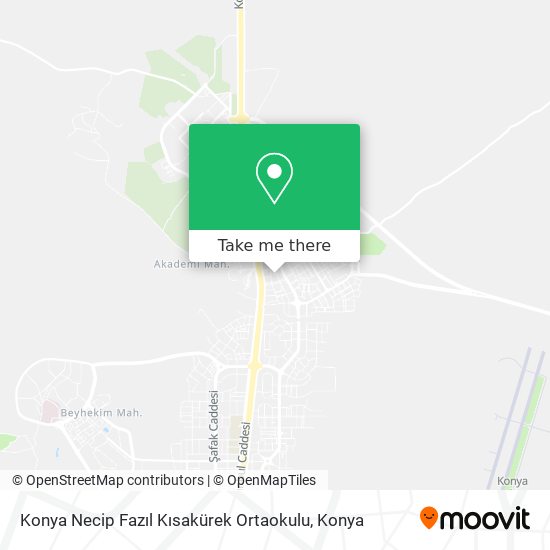 Konya Necip Fazıl Kısakürek Ortaokulu map
