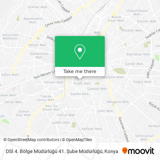 DSİ 4. Bölge Müdürlüğü 41. Şube Müdürlüğü map