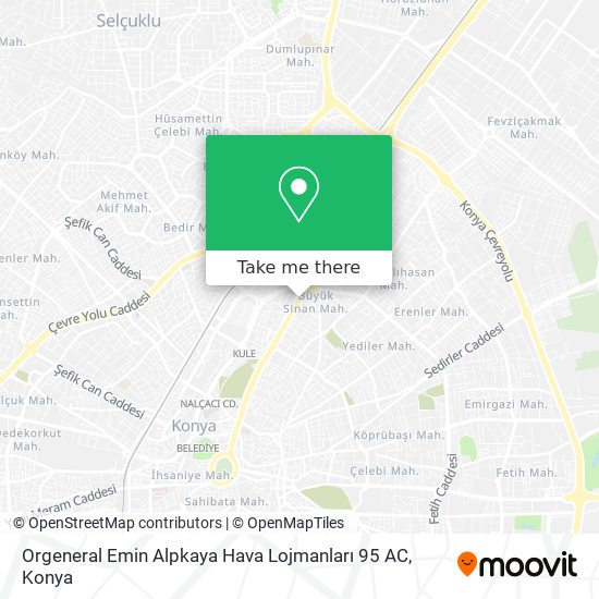 Orgeneral Emin Alpkaya Hava Lojmanları 95 AC map