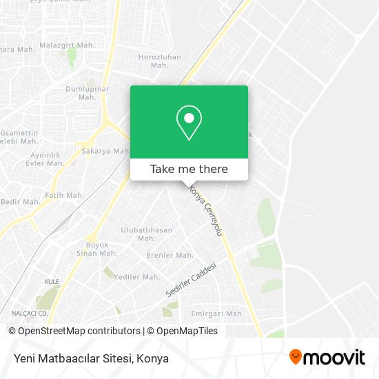 Yeni Matbaacılar Sitesi map