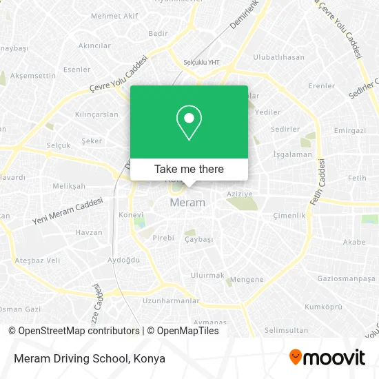 Meram Driving School map