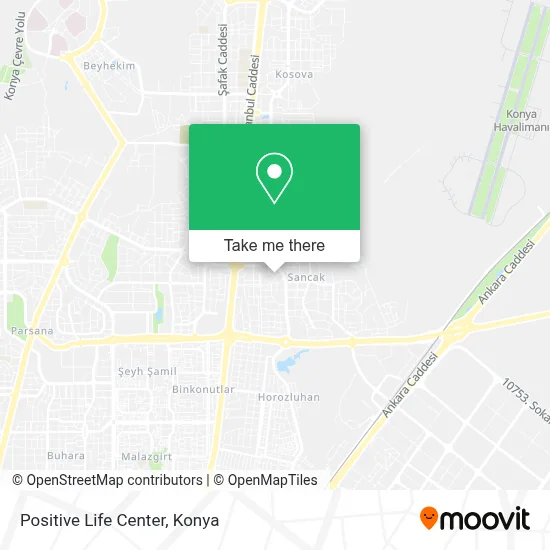 Positive Life Center map