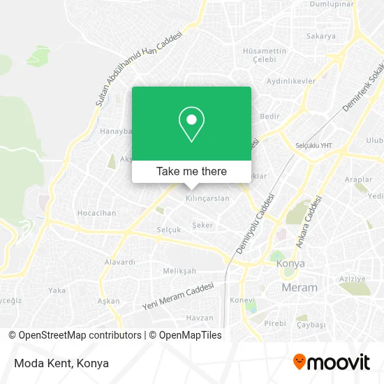 Moda Kent map