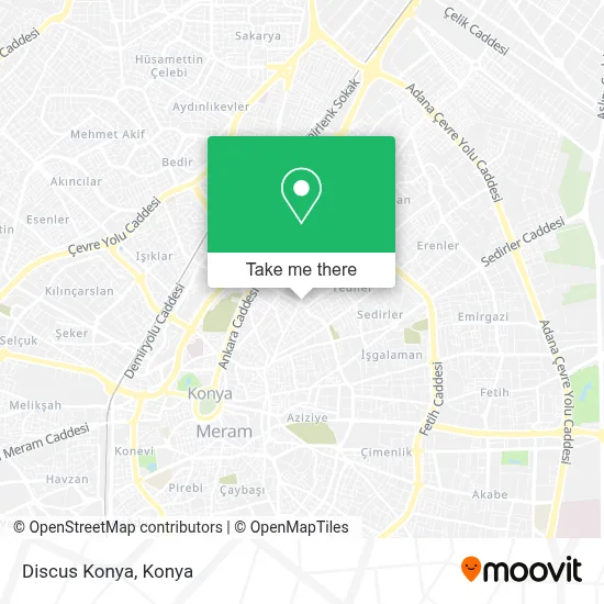 Discus Konya map