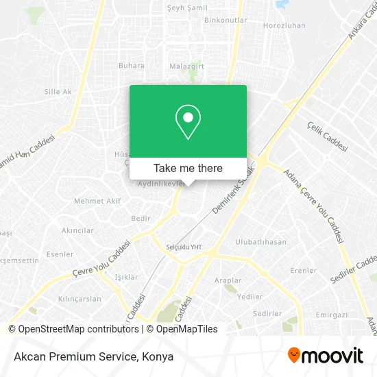 Akcan Premium Service map