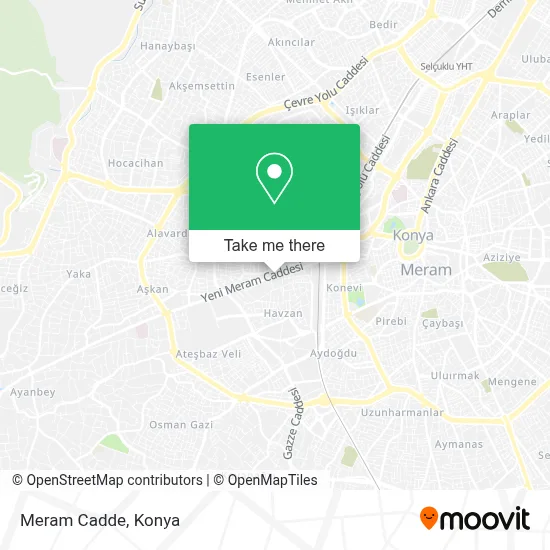 Meram Cadde map