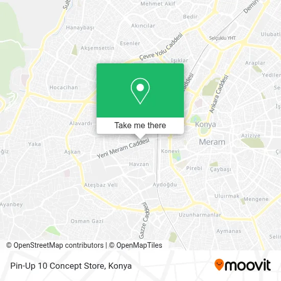 Pin-Up 10 Concept Store map