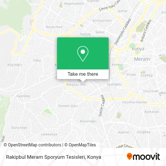 Rakipbul Meram Sporyum Tesisleri map