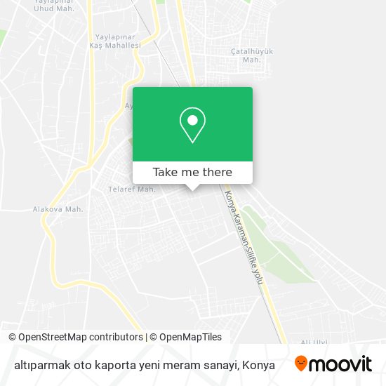 altıparmak oto kaporta yeni meram sanayi map